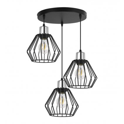 lampa wiszaca na podsufitce druciane klosze loftowa nuvola