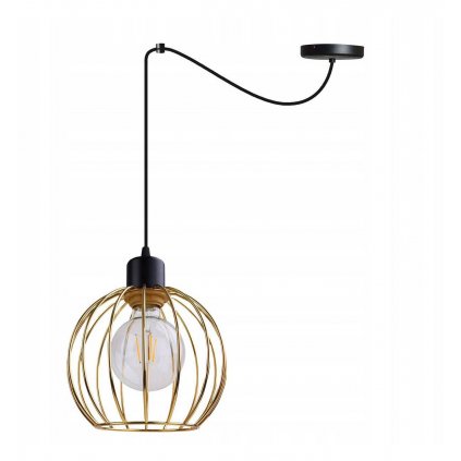 lampa wiszaca regulowana w stylu loft metalowa