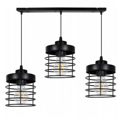 nowoczesna lampa sufitowa loft z kloszami z metalu