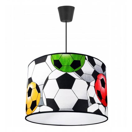 lampa wiszaca dziecieca z abazurem pilki