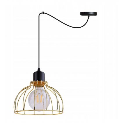 regulowana lampa wiszaca w stylu loftowym z metalu