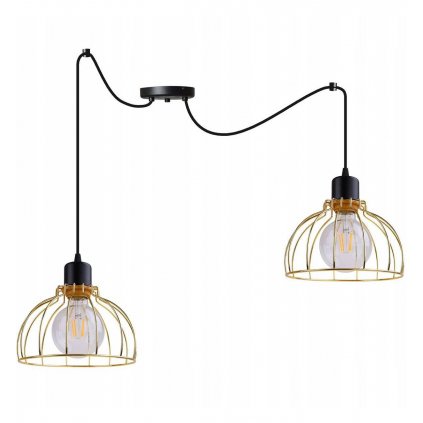 regulowana lampa wiszaca industrialna z metalu