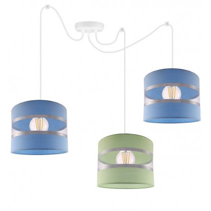 lampa wiszaca pajak kolorowe abazury