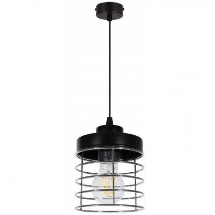 nowoczesna lampa wiszaca w stylu loft z metalu