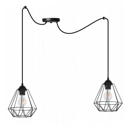 loftowa lampa wiszaca typu druciak