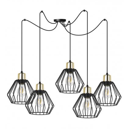 nowoczesna lampa sufitowa zyrandol typu pajak spider nuvola