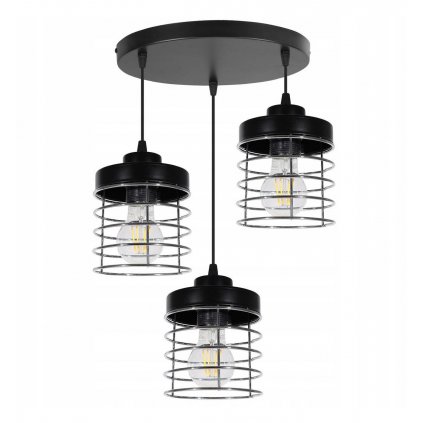 lampa wiszaca w stylu industrialnym z metalu