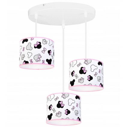 nowoczesna wiszaca regulowana lampa dziecieca z abazurem