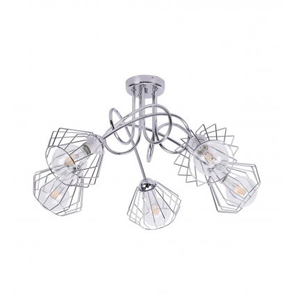 lampa sufitowa nowoczesna chromowana