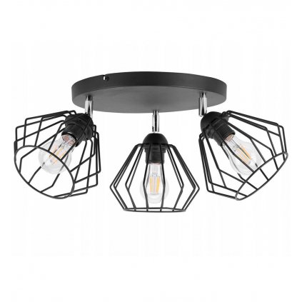 lampa sufitowa loft regulowana z metalu