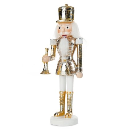 VÁNOČNÍ DEKORAČNÍ FIGURKA NUTCRACKER 25CM ZLATÁ
