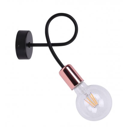 kinkiet industrialny miedz lampa na sciane