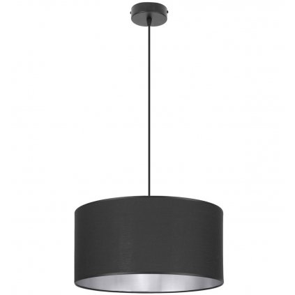 lampa wiszaca z abazurem srebrny srodek