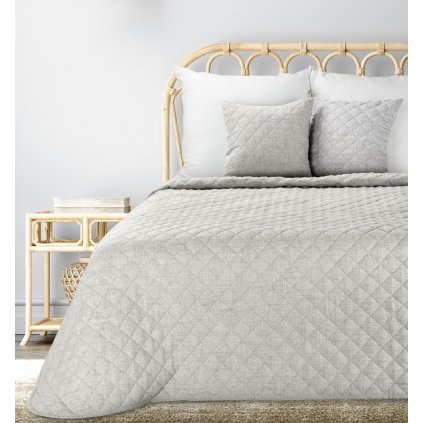 PŘEHOZ NA POSTEL LEN 1 220X240 CM BÉŽOVÁ