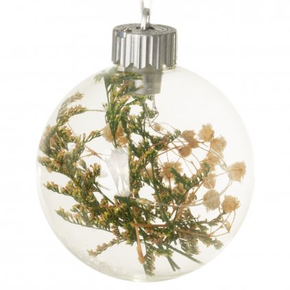 SADA 4KS VÁNOČNÍ OZDOBA SKLENĚNÁ (FI) 8CM VÍCEBAREVNÁ