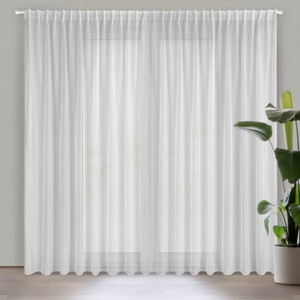 ZÁCLONA NA PÁSCE BELISSA 300X300 CM BÍLÁ