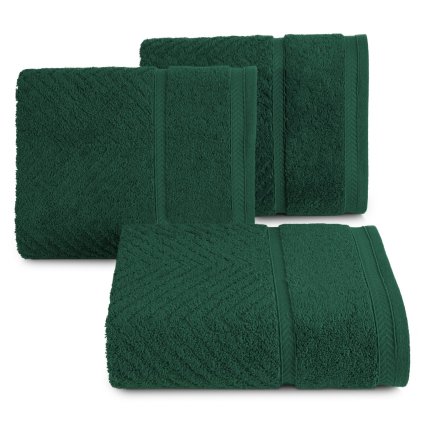 BAVLNĚNÝ RUČNÍK KALIA8 30X50 CM TMAVĚZELENÁ