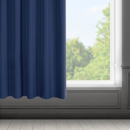 ZÁVĚS NA PÁSCE RITA 140X175 CM TMAVĚMODRÁ