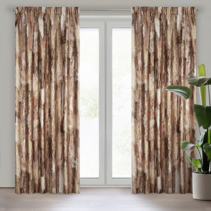 ZATEMŇOVACÍ ZÁVĚS NA PÁSCE ELLA 140X270 CM VZOROVANÁ