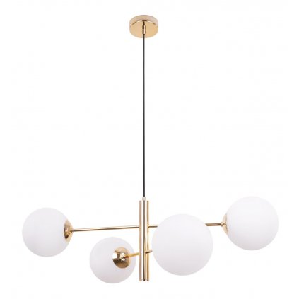 lampa sufitowa nowoczesny zyrandol glamour zloto gold vicenza e14