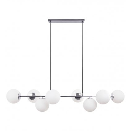 lampa sufitowa nowoczesny zyrandol chrom w stylu glamour siena e14