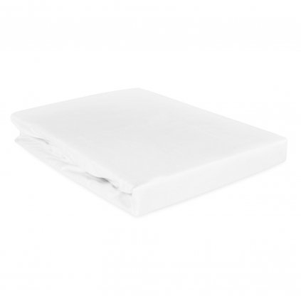 przescieradlo satyna bawelniana z gumka bialy 603