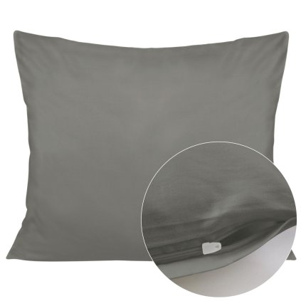 poszewka satyna bawelna j szary 037 50x70