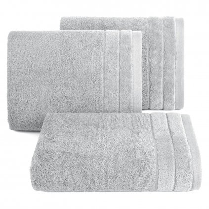 FROTÉ RUČNÍK DAMLA2 30X50 CM STŘÍBRNÁ