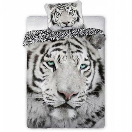 posciel bawelna 140x200 1p70x90 animals tygrys