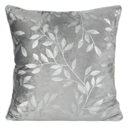 DEKORAČNÍ POVLAK NA POLŠTÁŘ VELVET 45X45 CM LISTY