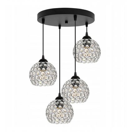 zjawiskowy zyrandol z krysztalkow z regulacja wysokosci