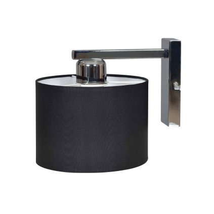 nowoczesny kinkiet lampa z abazurem chrom