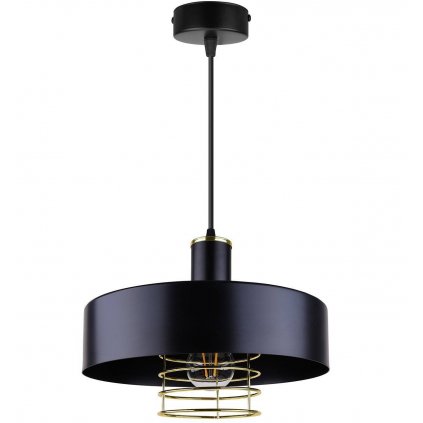 lampa wiszaca nowoczesna loft metalowa zlota