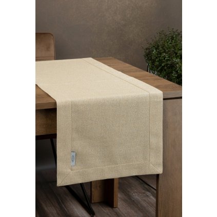 DEKORAČNÍ UBRUS BIANCA 1 40X200 CM ZLATÝ