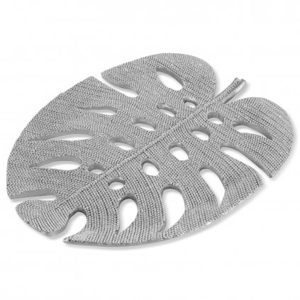 DEKORAČNÍ TALÍŘ ELDO 27X22X2 CM STŘÍBRNÁ