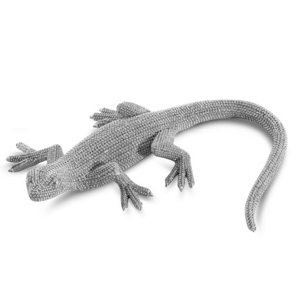 DEKORAČNÍ FIGURKA ELDO 22X18X5 CM STŘÍBRNÁ