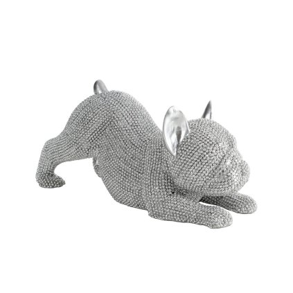 DEKORAČNÍ POSTAVIČKA ELDO 19X8X9 CM STŘÍBRNÁ