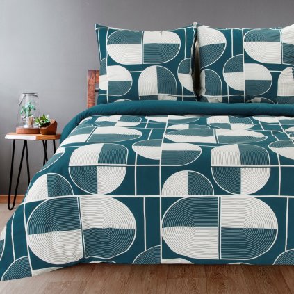 BAVLNĚNÉ POVLEČENÍ ELLA09 200X220 CM, 2 KS 70X80 CM VZOROVANÉ