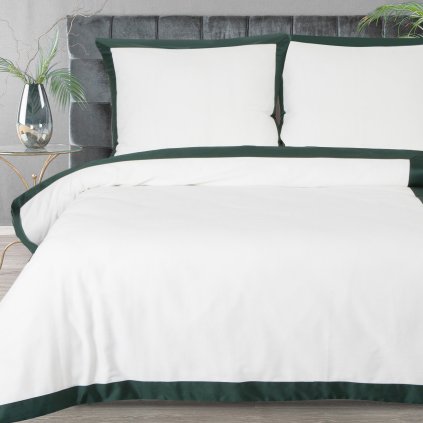 MAKOSATENOVÉ POVLEČENÍ REINA25B 200X220 CM, 2 KS 70X80 CM BÍLÉ