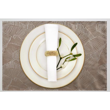 SADA 4 KS PROSTÍRÁNÍ NA STŮL ISLA 30X40 CM RŮŽOVÁ