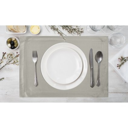 PROSTÍRÁNÍ NA STŮL MELINDA 40X30 CM STŘÍBRNÁ