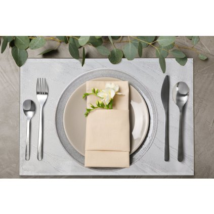 SADA 4 KS PROSTÍRÁNÍ NA STŮL ERIKA 40X30 CM BÍLÁ