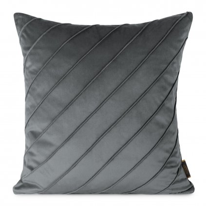 DEKORAČNÍ POVLAK NA POLŠTÁŘ NALA 3 45X45 CM TMAVĚŠEDÁ