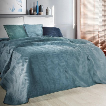 PŘEHOZ NA KŘESLO SOFIE 70X160 CM SVĚTLEMODRÝ