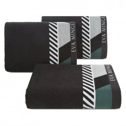 BAVLNĚNÝ RUČNÍK EVA MINGE7 50X90 CM ČERNÁ