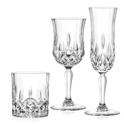 x rcr opera zestaw kieliszki i szklanki 18el