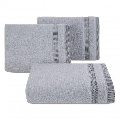 FROTÉ RUČNÍK RIKI 70X140 CM STŘÍBRNÁ