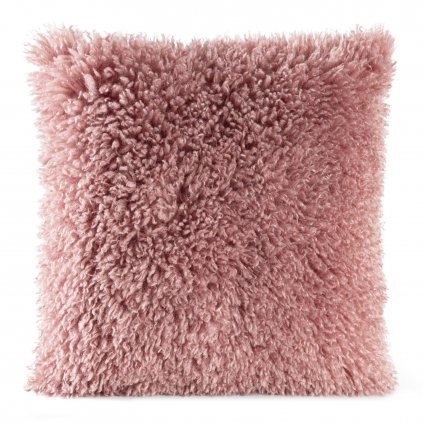 DEKORAČNÍ POVLAK NA POLŠTÁŘ SANA 45X45 CM PÚDROVĚ RŮŽOVÁ