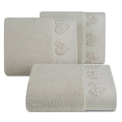 FROTÉ RUČNÍK KAMILA 50X90 CM ŠEDÁ