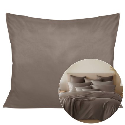poszewka satyna bawelna sepia 043 50x70